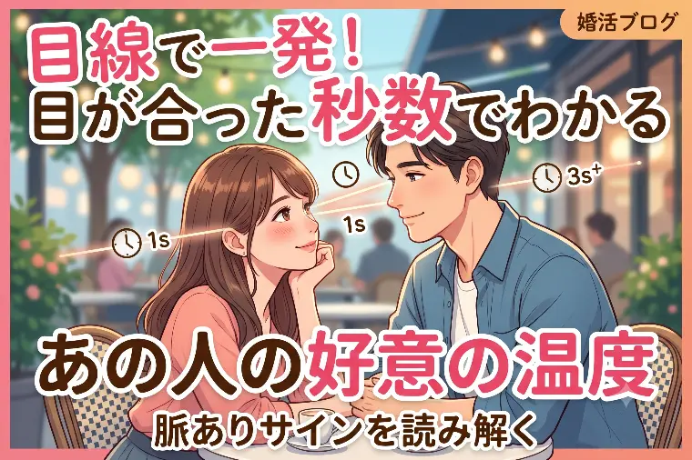 目線で一発！目が合った秒数でわかる「あの人の好意の温度」