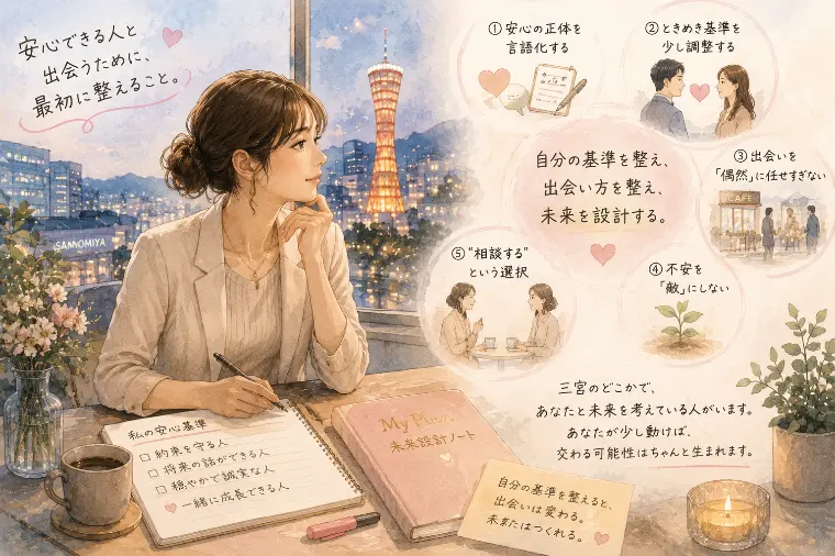 安心できる人と出会うために、最初に整えること