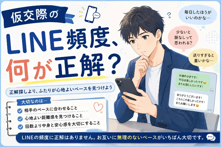 仮交際のLINE頻度、何が正解？