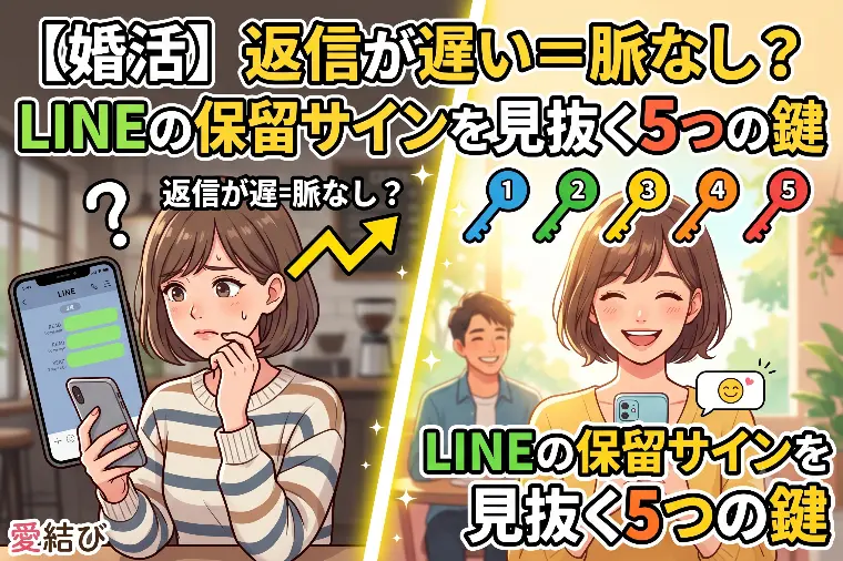返信が遅い＝脈なし？LINEの保留サインを見抜く5つの鍵