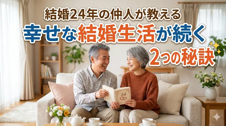 結婚24年の仲人が教える幸せな結婚生活が続く2つの秘訣