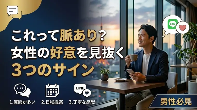 これって脈あり？女性の好意を見抜く3つのサイン