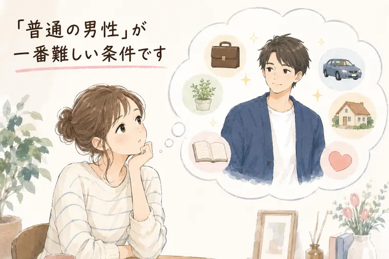 「普通の男性がいない」と感じたら読んでほしい話