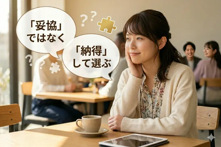 「妥協」ではなく「納得」して選ぶとはどういうことか