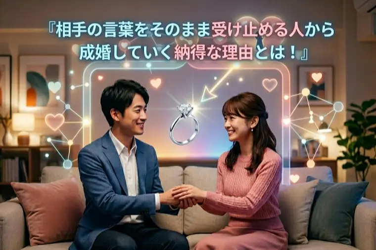 相手の言葉をそのまま受け止める人から成婚していく納得な訳