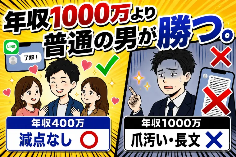 年収1000万が爆死して400万の普通の男が無双する理由