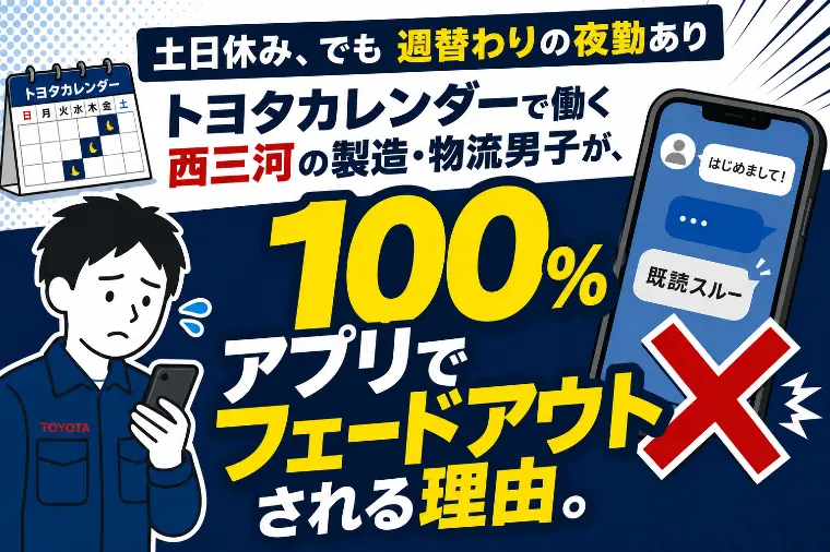 トヨタカレンダー男子がアプリで即死する理由