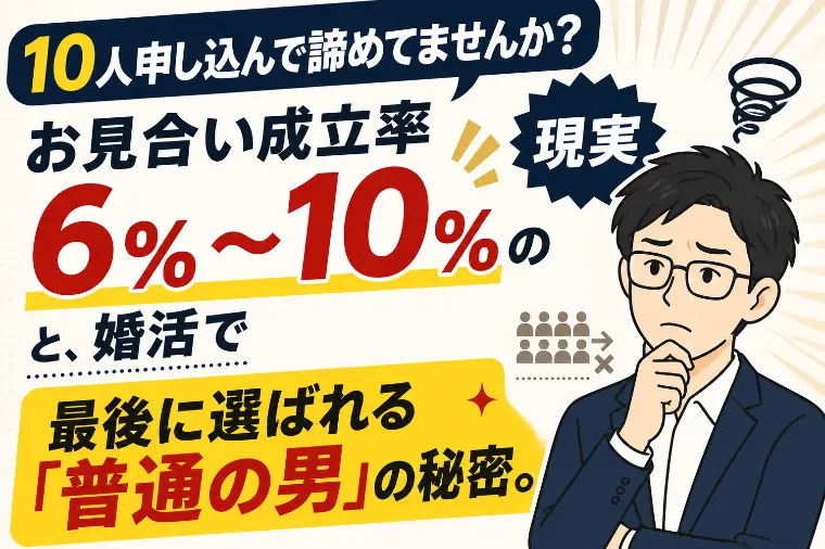 お見合いに10人断られたあなたへ
