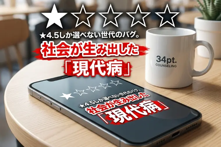 ★4.5しか選べない世代のバグ。社会が生み出した現代病