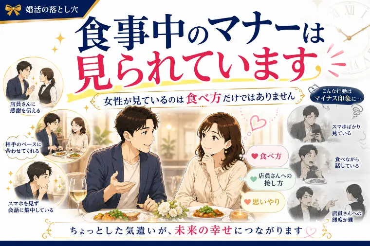 食事中のマナーは見られています