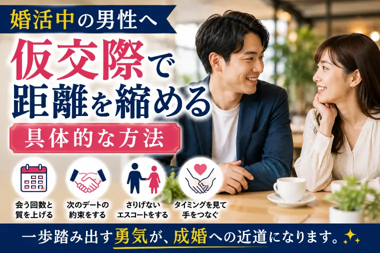 婚活中の男性へ｜仮交際で距離を縮める具体的な方法