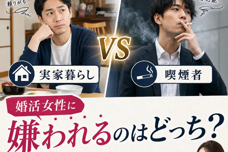 30代男性の実家暮らしと喫煙、女性が不安に感じるのは？