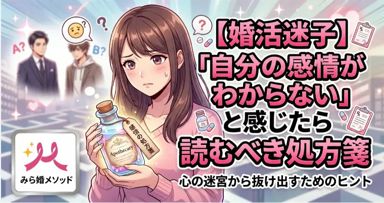 婚活で自分の感情がわからないと感じたら読むべき処方箋