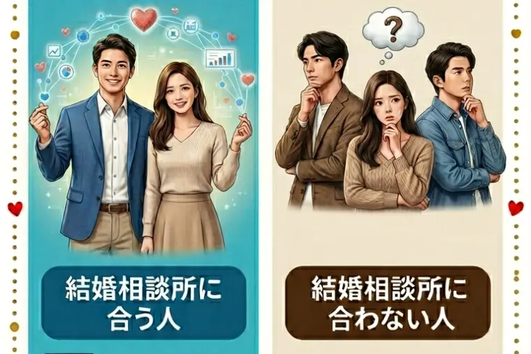 【必見】結婚相談所に会う人？合わない人？