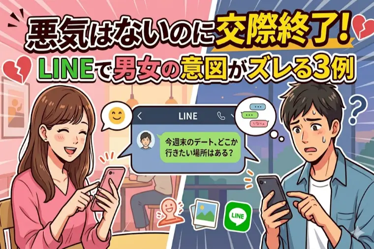 悪気はないのに交際終了！LINEで男女の意図がズレる３例