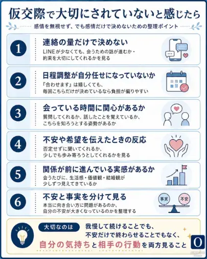 結婚相談所Owen（オーウェン）「仮交際で大切にされていないと感じたら」- 2