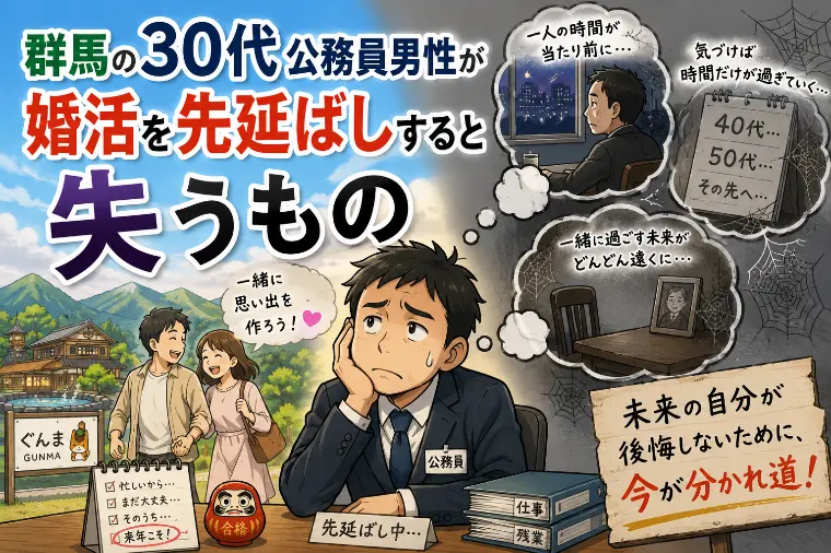 群馬の30代公務員男性が婚活を先延ばしすると失うもの