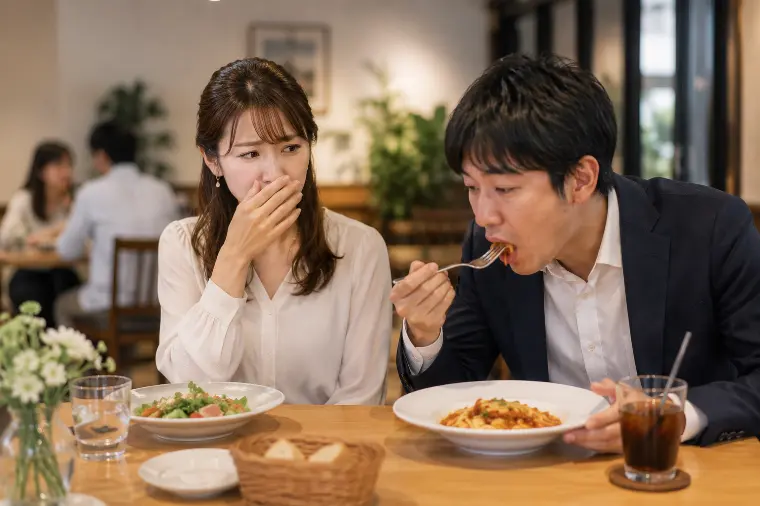 プレ交際の食事デートで見られている「食事マナー」
