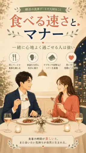 エージェントライフ福岡 サテライト大分店「婚活の食事デート、ここ見られてます！10選」- 2