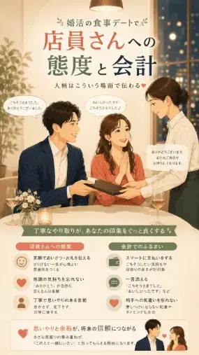 エージェントライフ福岡 サテライト大分店「婚活の食事デート、ここ見られてます！10選」- 3