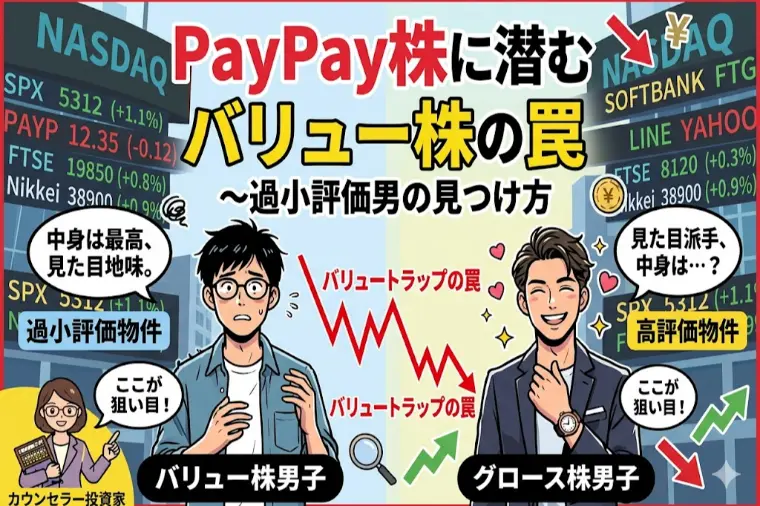 PayPay株に潜むバリュー株の罠～過小評価男の見つけ方