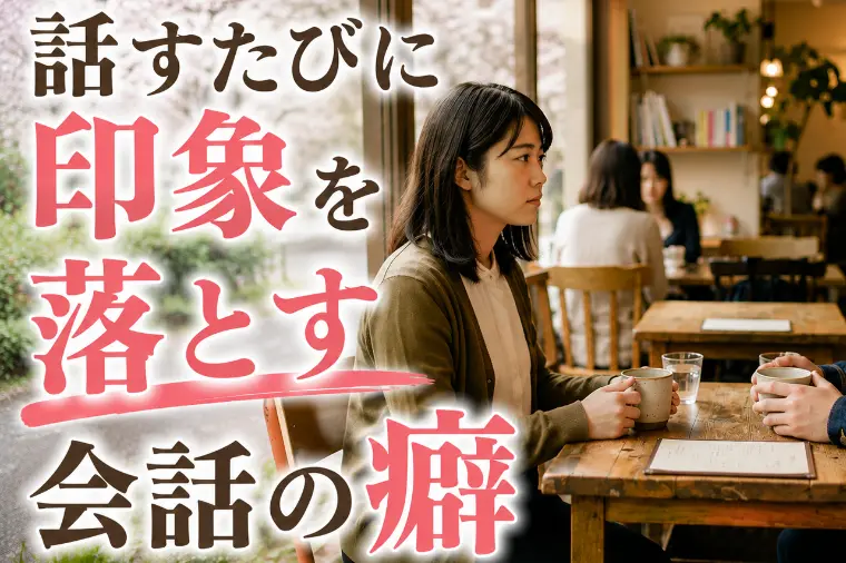 話すたびに印象を落とす会話の癖