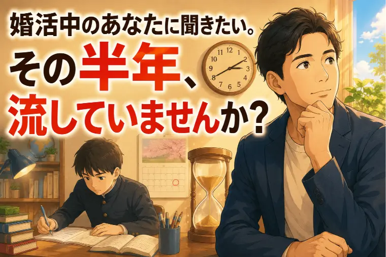婚活中のあなたに聞きたい。その半年、流していませんか？