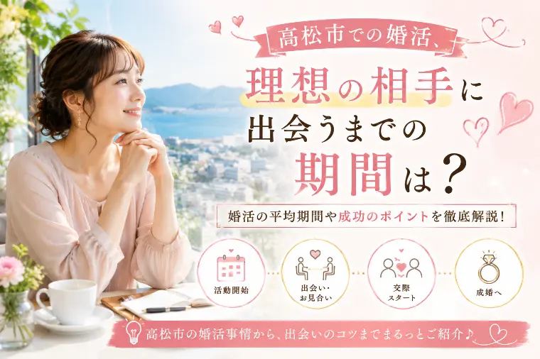 高松市での婚活、理想の相手に出会うまでの期間は？