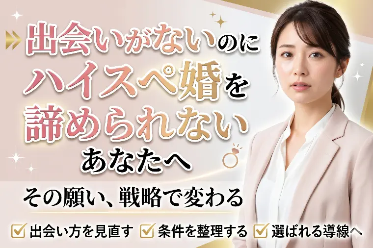 静岡婚活「あいうえお」「出会いがないのにハイスペ婚を諦められないあなたへ」-1