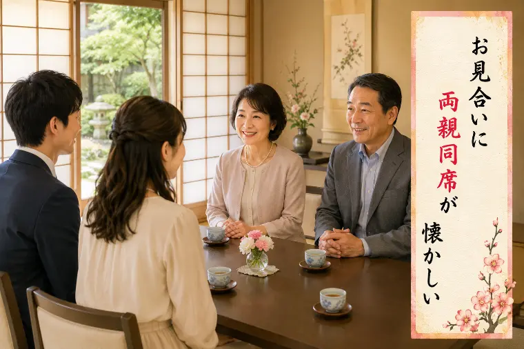 婚活川柳 第121回 お見合いに 両親同席が 懐かしい