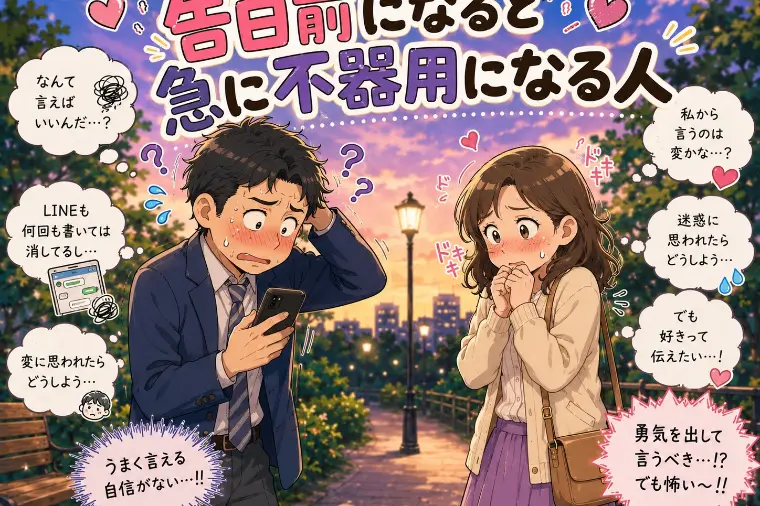告白前になると急に不器用になる人 5選