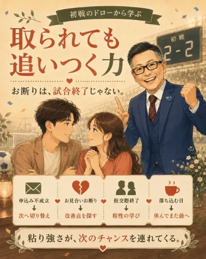 エージェントライフ福岡 サテライト大分店「婚活もワールドカップも、取られてからが本番です」- 2