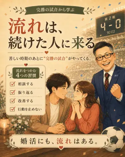 エージェントライフ福岡 サテライト大分店「婚活もワールドカップも、取られてからが本番です」- 5