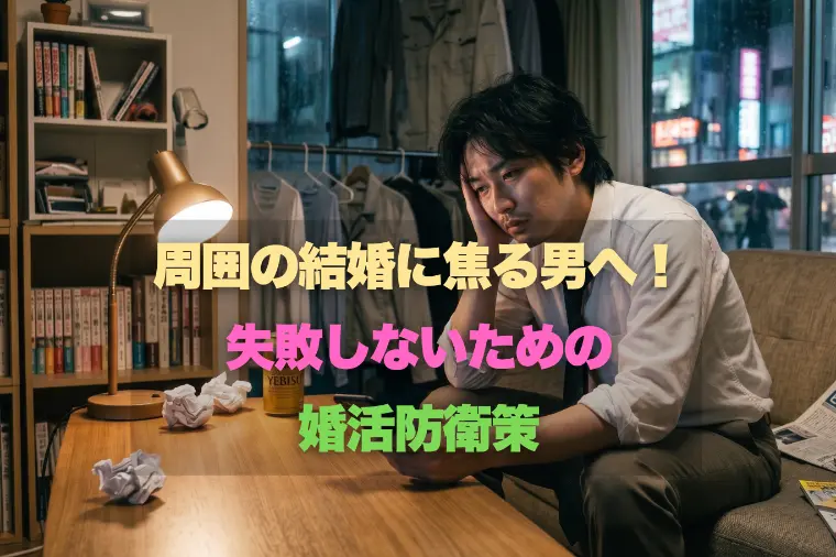 周囲の結婚に焦る男へ！失敗しないための婚活防衛策