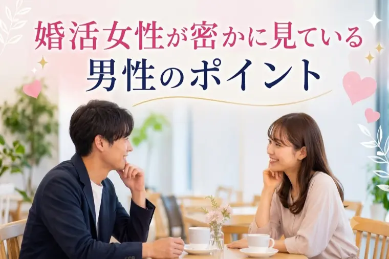 婚活女性が密かに見ている男性のポイント