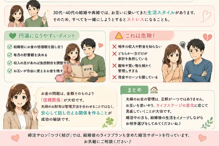 結婚したら、夫婦のお財布はどう変化するもの？