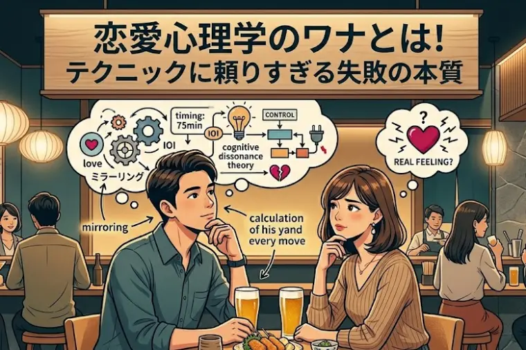 恋愛心理学のワナとは！ テクニックに頼りすぎる失敗の本質