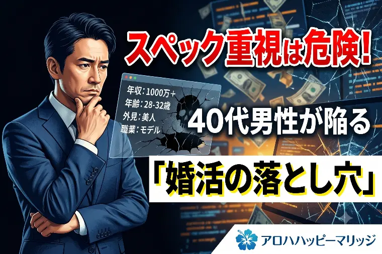 スペック重視は危険！40代男性が陥る「婚活の落とし穴」