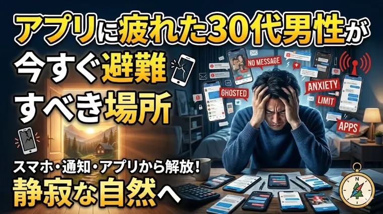 アプリに疲れた30代男性が今すぐ避難すべき場所