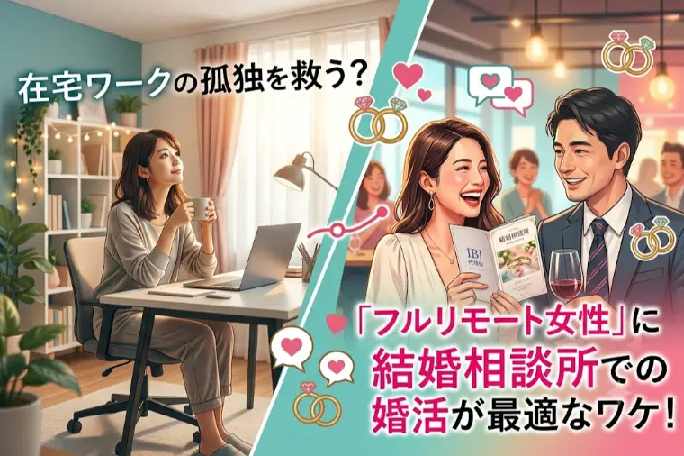 「フルリモート女性」に、結婚相談所での婚活が最適なワケ！