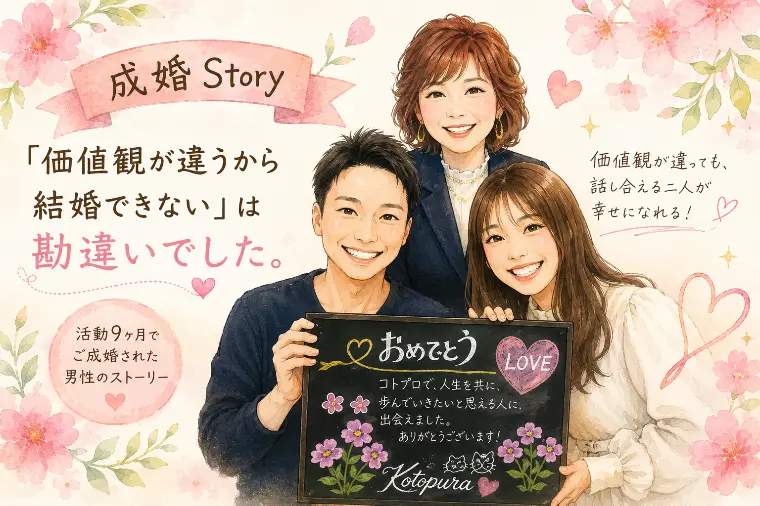 【20代婚活】成婚💛価値観が違っても結婚できる！
