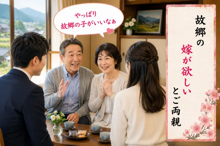 婚活川柳 第124回 故郷の 嫁が欲しいと ご両親 