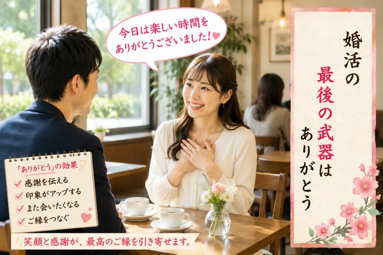 婚活川柳 第125回 婚活の 最後の武器は ありがとう