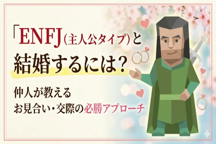 【MBTI】ENFJ（主人公）と結婚！仲人が教える交際術