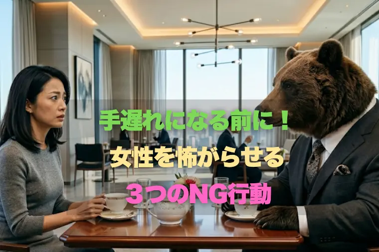 手遅れになる前に！女性を怖がらせる3つのNG行動