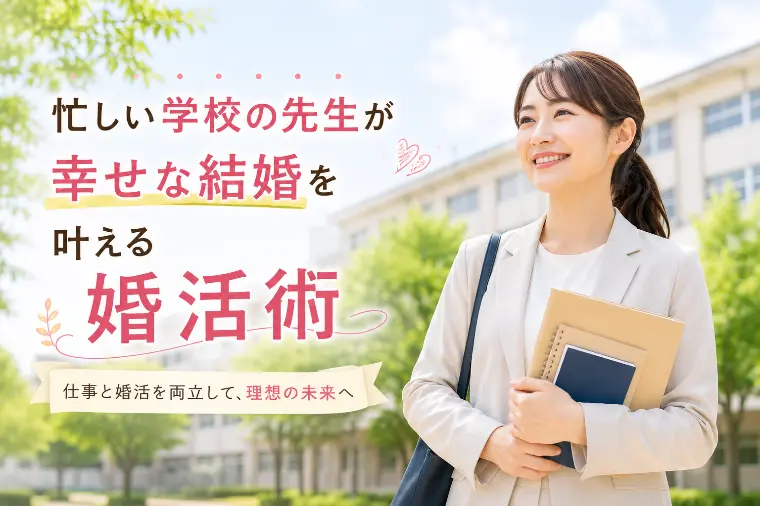 忙しい学校の先生が幸せな結婚を叶える婚活術