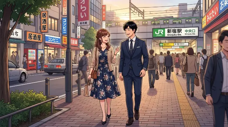 お見合い後に駅まで一緒に歩く時の会話例５選！