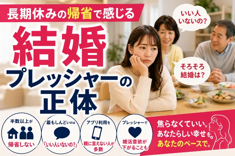 長期休みの帰省で感じる結婚プレッシャーの正体