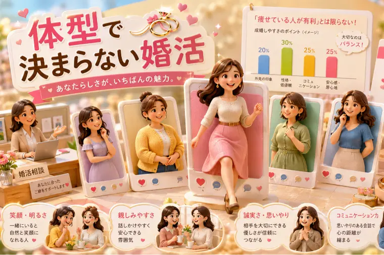 婚活で体型はどこまで影響する？成婚率をデータで読み込む