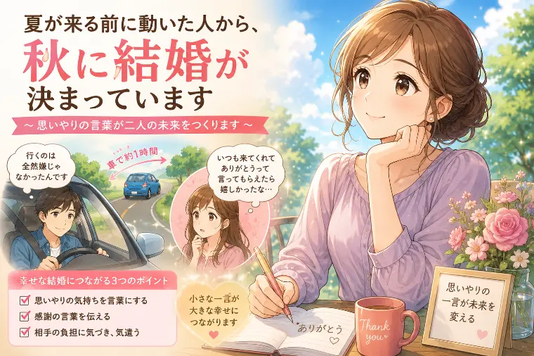 夏前に動く人が秋に成婚する理由